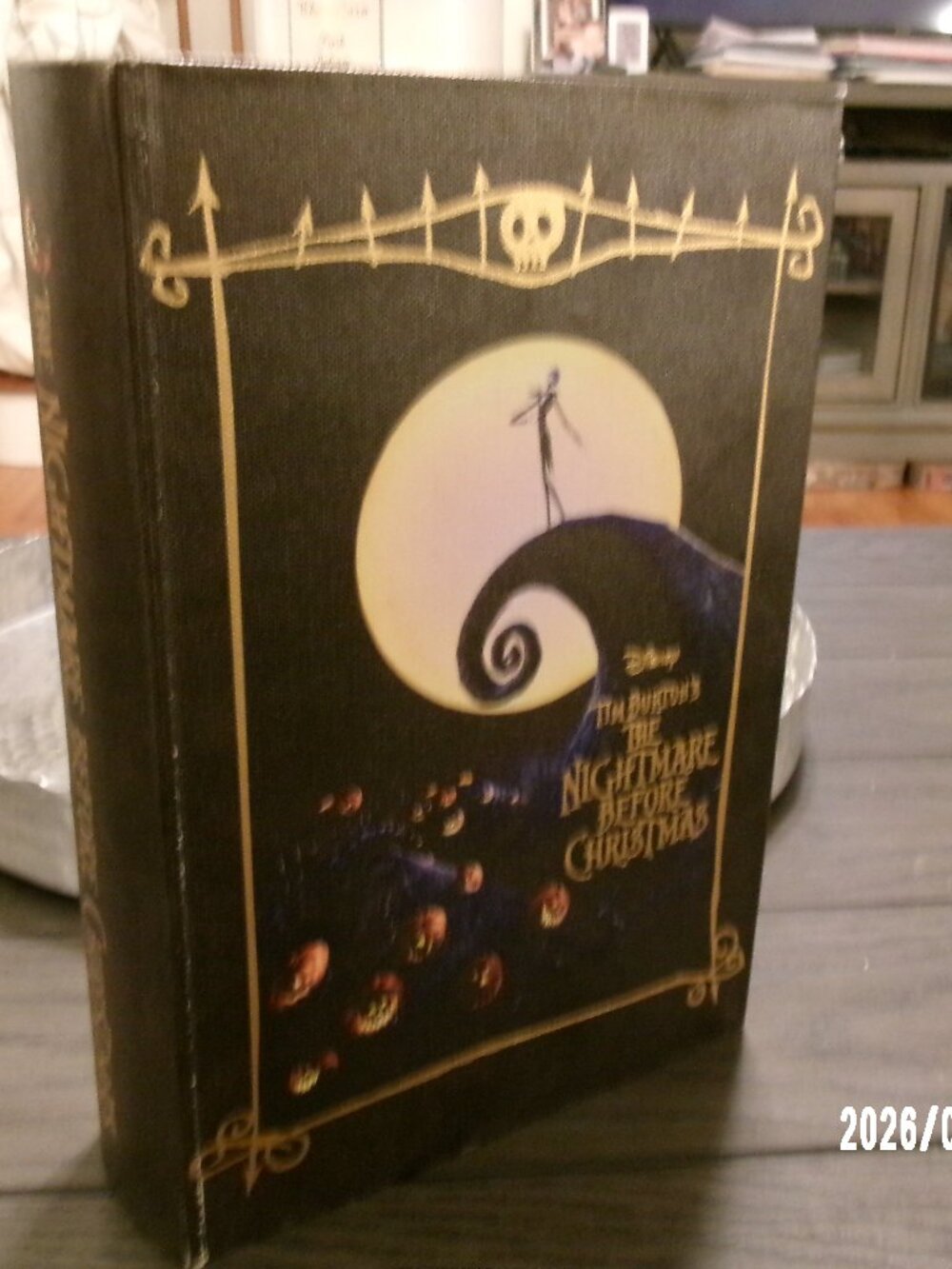 Disney Tim Burton's The Nightmare Before Christmas storage book box Empty